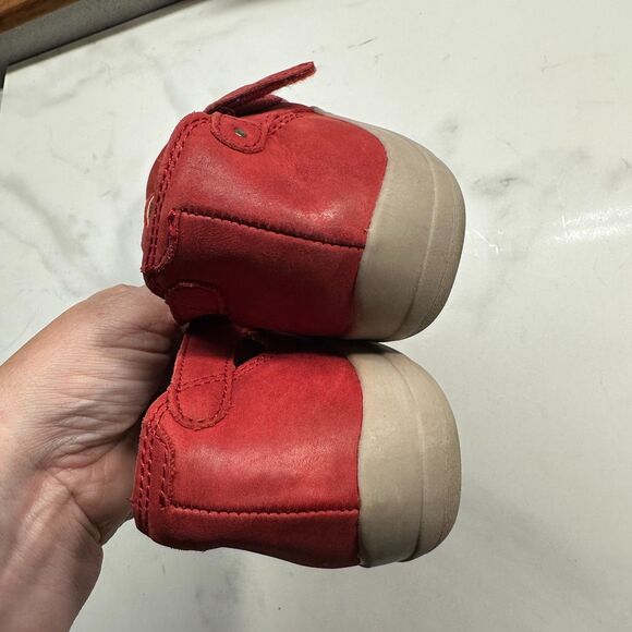 Earth Origins Rapid Teddy Red Leather Slip On Shoes, Women's Size 10 Flats - Picture 9 of 12